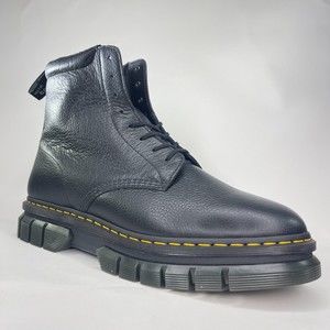 Dr. Martens Mens Rikard 81 Black Leather Lace Up Boots Size 14 AW004